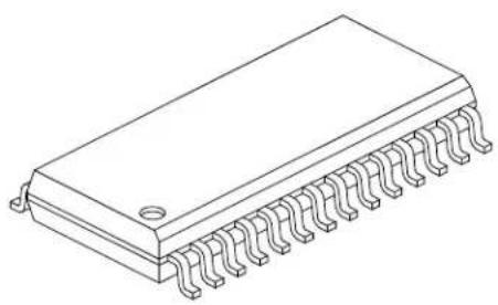 Microchip dsPIC33EP16GS505 - 28-Lead Plastic Small Outline (SO) - Wide, 7.50 mm Body [SOIC] - 2