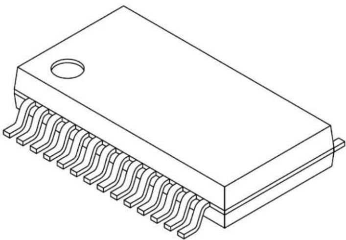 Microchip dsPIC33CK64MC103 - 28-Lead Plastic Shrink Small Outline (SS) - 5.30 mm Body [SSOP] - 1
