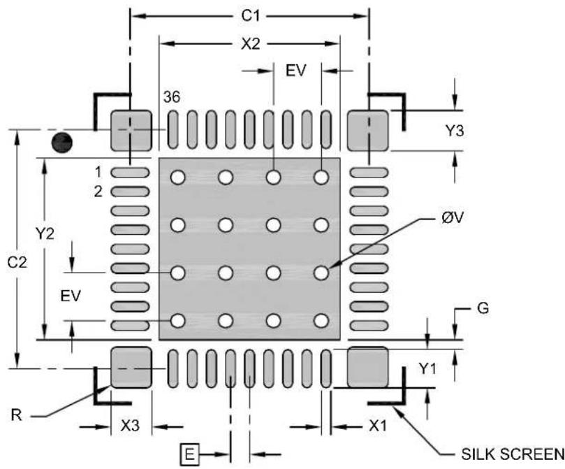 Microchip dsPIC33CH128MP502 - 36-Lead Ultra Thin Plastic Quad Flat, No Lead Package (M5) - 5x5 mm Body [UQFN] With Corner Anchors - 1