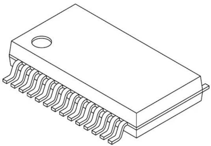 Microchip dsPIC33CH128MP502 - 28-Lead Plastic Shrink Small Outline (SS) - 5.30 mm Body [SSOP] - 1