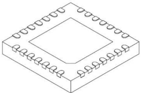 Microchip dsPIC33EP128GS706 - 28-Lead Plastic Quad Flat, No Lead Package (MM) - 6x6x0.9mm Body [QFN-S] With 0.40 mm Terminal Length - 1