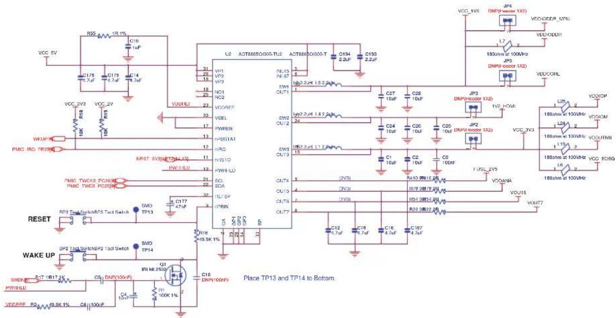 Microchip ATSAMA5D41 - ACT8865 Power Management IC - 2