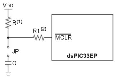 Microchip dsPIC33EP64GS806 - Master Clear (MCLR) Pin - 1