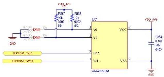 Microchip SAM9X60D6K - Serial EEPROM with Unique MAC Address - 1