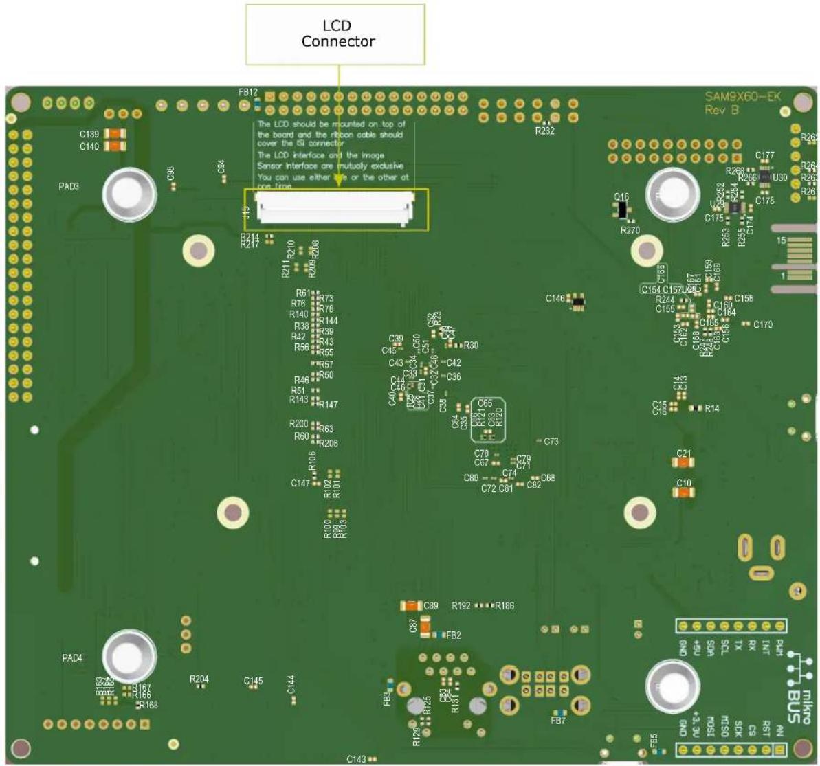 Microchip SAM9X60D6K - Connectors on Board - 2