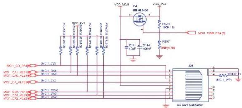 Microchip ATSAMA5D44 - HSMCI Card Connector - 1