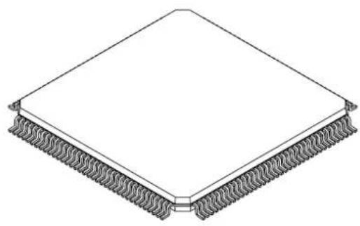 Microchip PIC32MZ1024ECH100 - 144-Lead Plastic Low Profile Quad Flatpack (PL) - 20x20x1.40 mm Body, with 2.00 mm Footprint [LQFP] - 2