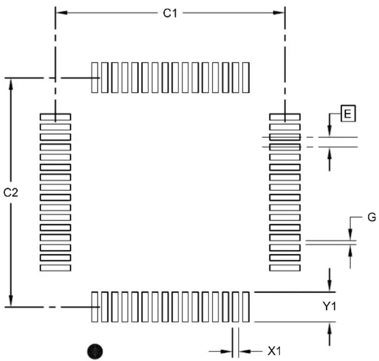 Microchip PIC32MZ1024ECH100 - 64-Lead Plastic Thin Quad Flatpack (PT)-10x10x1 mm Body, 2.00 mm Footprint [TQFP] - 1