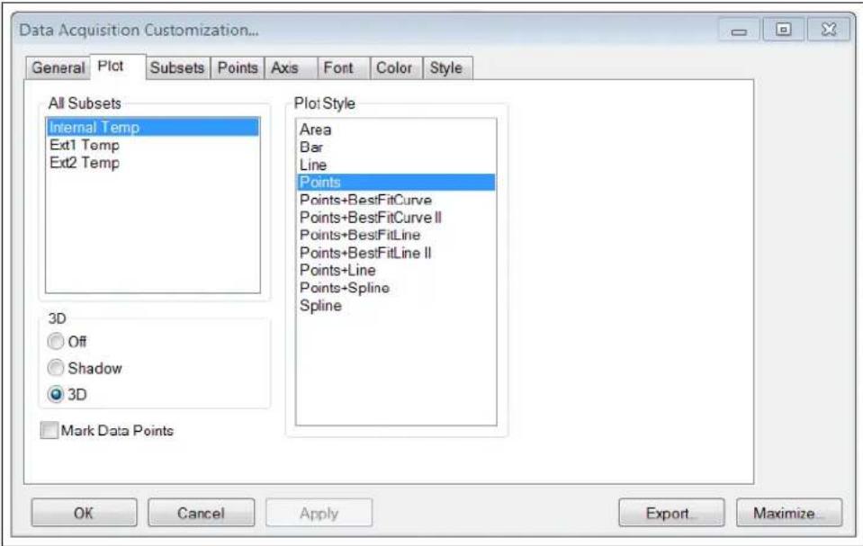 Microchip EMC1814 - DATA ACQUISITION CUSTOMIZATION WINDOW DESCRIPTION - 1