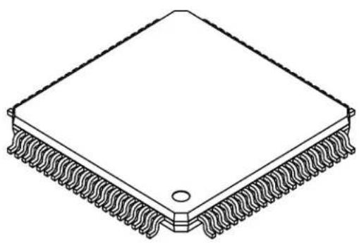 Microchip dsPIC33CH512MP208 - 80-Lead Plastic Thin Quad Flat Pack (PT) - 12x12x1.0 mm Body [TQFP] - 2