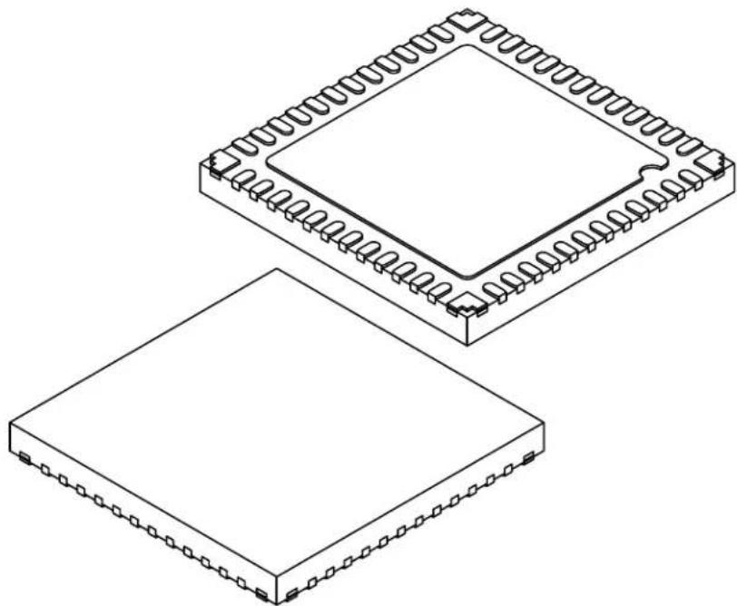 Microchip dsPIC33CH512MP205 - 48-Lead Ultra Thin Plastic Quad Flat, No Lead Package (M4) - 6x6 mm Body [UQFN] With Corner Anchors and 4.6x4.6 mm Exposed Pad - 1