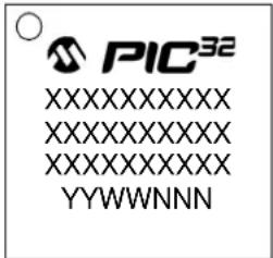 Microchip PIC32MZ1024ECM124 - Package Marking Information - 1