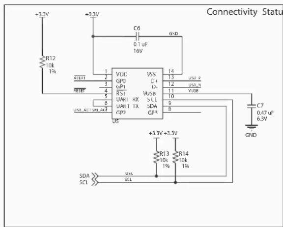 Microchip MCP9904 - A.3 BOARD - USB-TO-SMBUS BRIDGE SCHEMATIC - 2