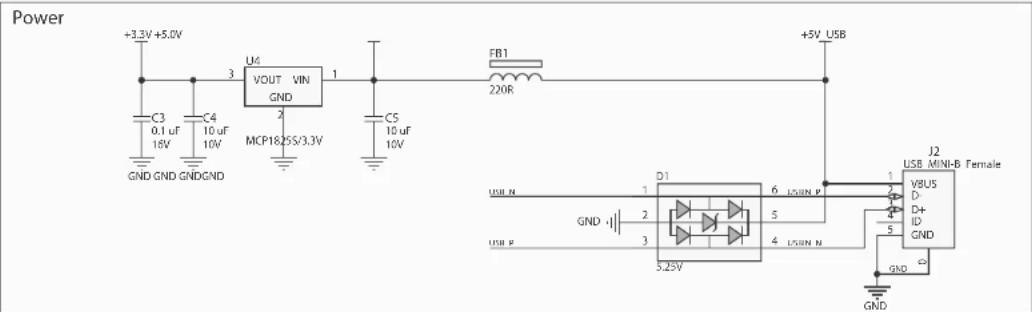 Microchip MCP9904 - A.3 BOARD - USB-TO-SMBUS BRIDGE SCHEMATIC - 1