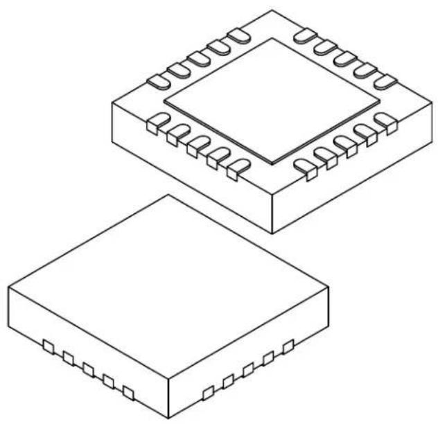 Microchip MCP1631VHV - 20-Lead Plastic Quad Flat, No Lead Package (G4) - 4x4 mm Body [QFN] Also called VQFN - 1