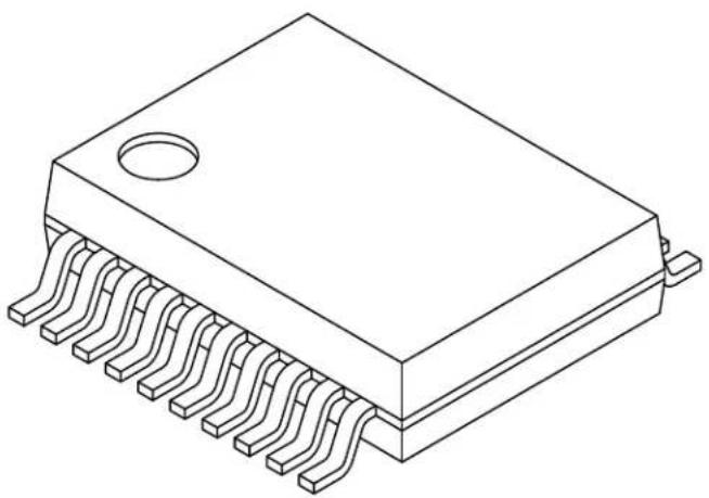 Microchip MCP1631VHV - 20-Lead Plastic Shrink Small Outline (SS) - 5.30 mm Body [SSOP] - 1