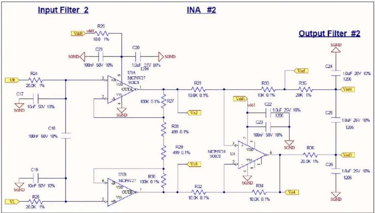 Microchip MCP6V26 - Second INA (Traditional Three Op Amp Implementation) - 1
