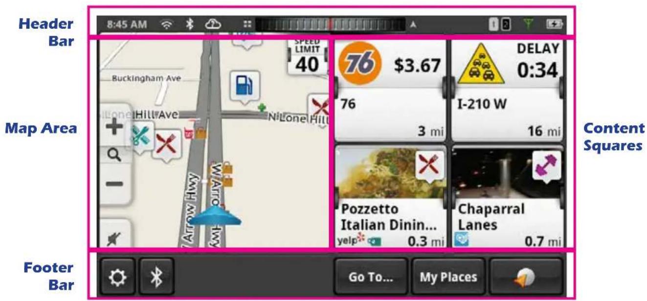 MAGELLAN SmartGPS 5390T - Map Screen - 1