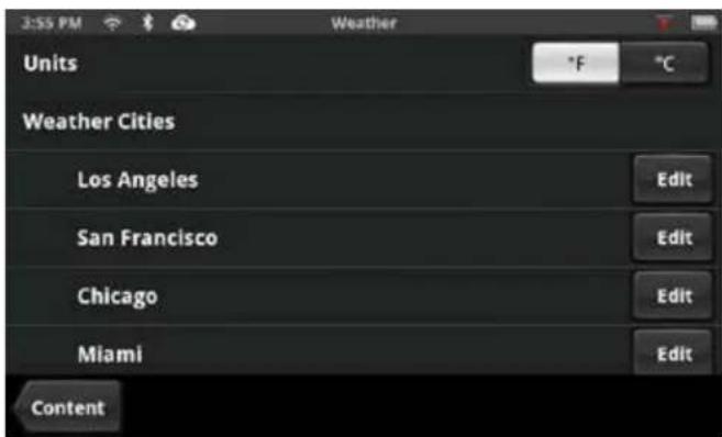 MAGELLAN SmartGPS 5390T - Setting Weather Units - 1