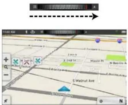MAGELLAN SmartGPS 5390T - Selecting Map Display - 1