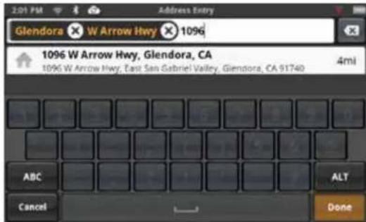 MAGELLAN SmartGPS 5390T - Using the Keyboard to Enter an Address - 6