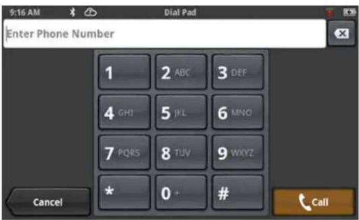 MAGELLAN SmartGPS 5390T - Creating a Call with the Dial Pad. - 2
