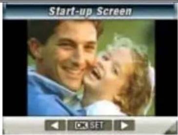 Start-up Screen OK SET