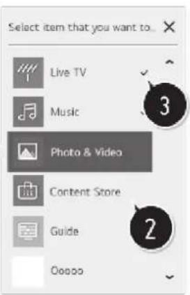 Select item that you want to... Live TV Music Photo & Video Content Store Guide Ooooo