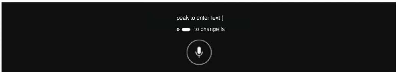 peak to enter text ( e → to change la