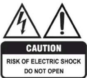 CAUTION RISK OF ELECTRIC SHOCK DO NOT OPEN