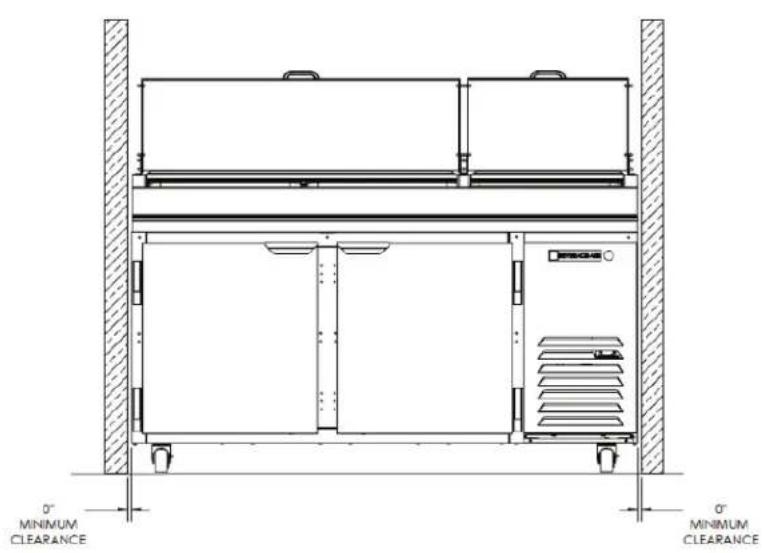 Beverage-Air DPD46HC-3 - CLEARANCE AND PLACEMENT - 1