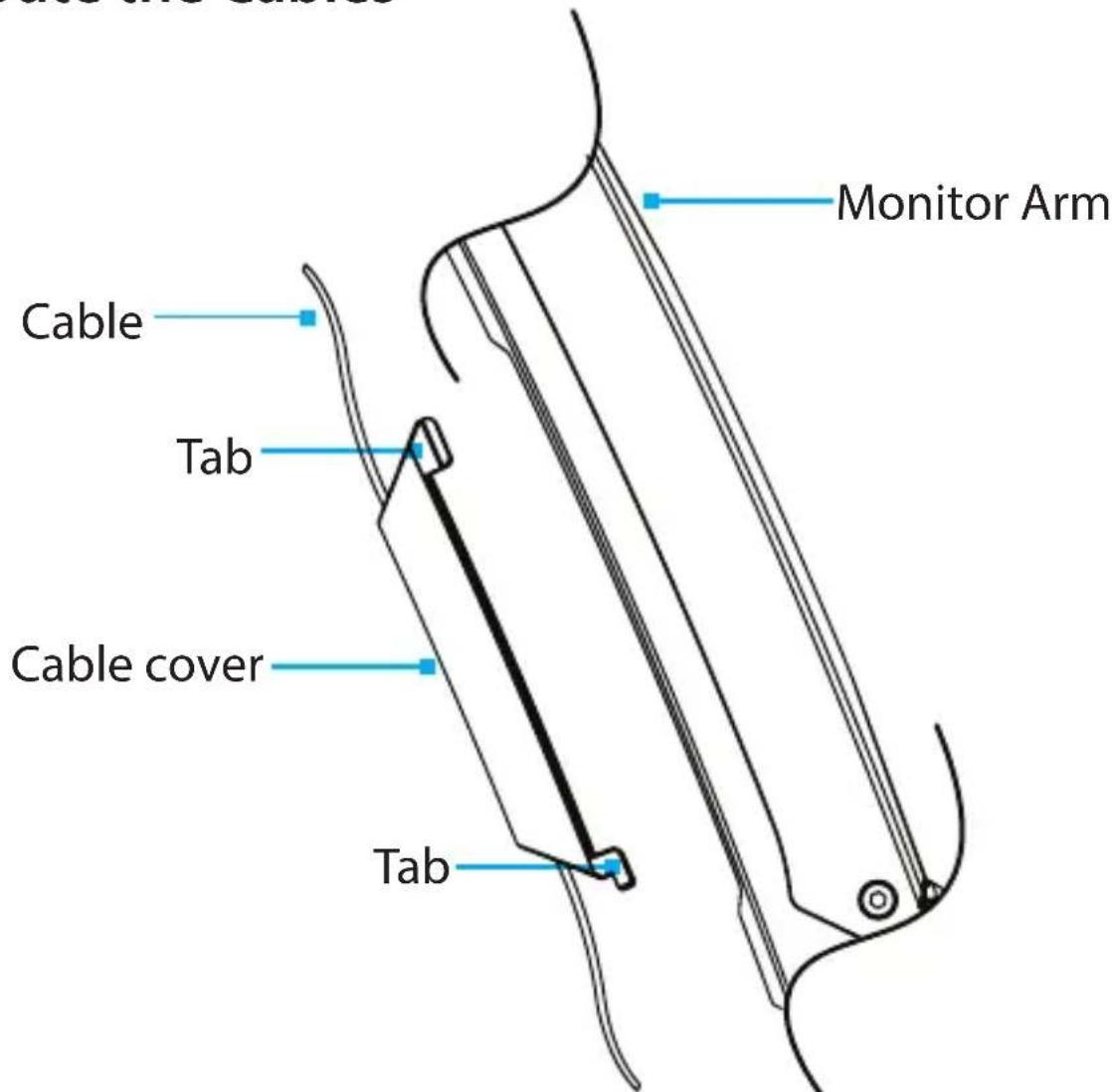 StarTech.com SIT-STAND-ARM-1MS - Route the Cables - 1