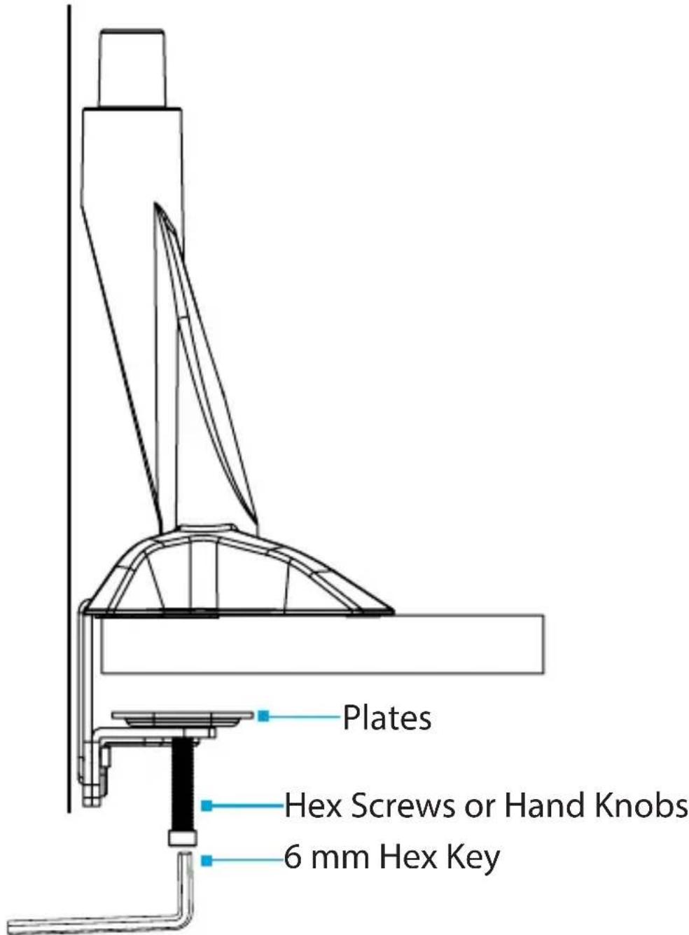 StarTech.com SIT-STAND-ARM-1MS - Clamp L Bracket Hardware Revisions - 3