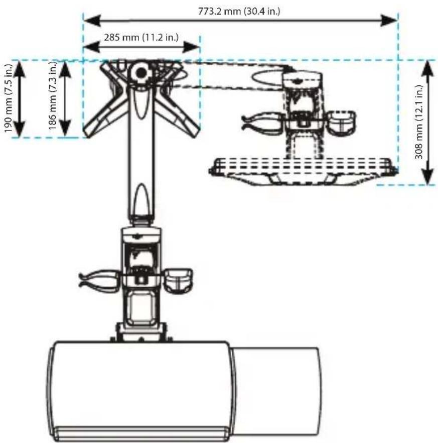StarTech.com SIT-STAND-ARM-1MS - Front View - 2
