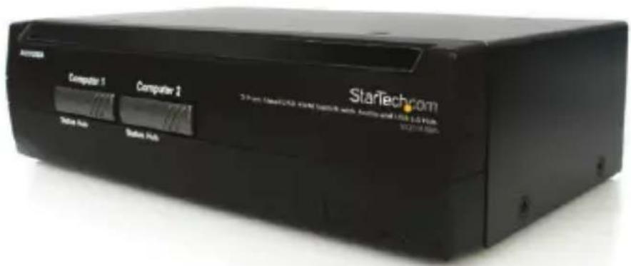 StarTech.com SV231USBAGB - or 4 Port Steel USB KVM Switch with Audio and USB 2.0 Hub - 1