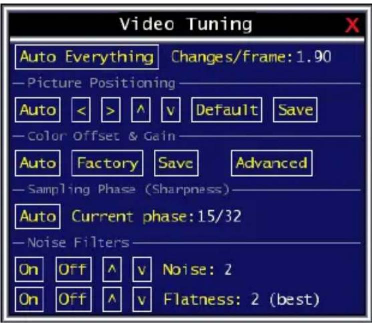 StarTech.com SV3253DXI - Video Tuning Menu - 1