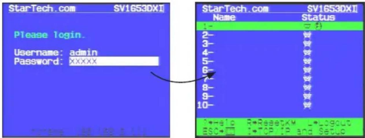 StarTech.com SV3253DXI - Using the On-Screen Display - 1