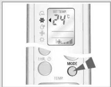 SAMSUNG IAQT18WJWB - Selecting the Cool Mode - 2