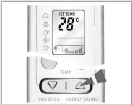 SAMSUNG IAQT18WJWB - Selecting the Heat Mode - 3