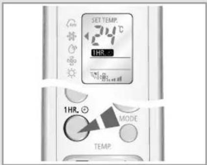 SAMSUNG AQ18WJWB - To cancel the 1 Hour Timer - 1