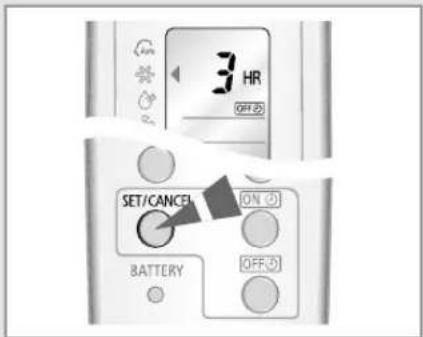 SAMSUNG XUQ18WJWE6 - To Cancel the Off Timer - 2