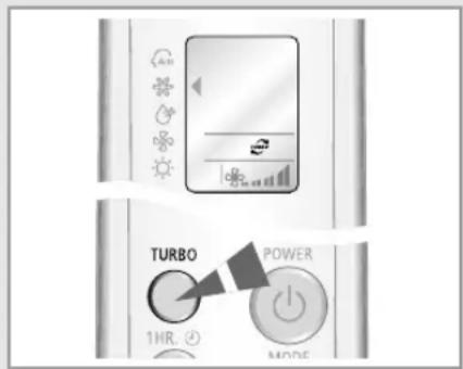 SAMSUNG IAQ18WJWE6 - Selecting the Turbo Function - 1
