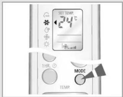 SAMSUNG IAQ18WJWE6 - Selecting the Cool Mode - 2