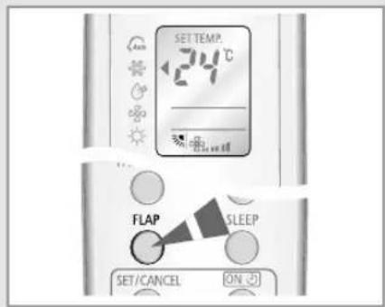 SAMSUNG IAQT12WHWE - Adjusting the Airflow Direction Vertically - 1