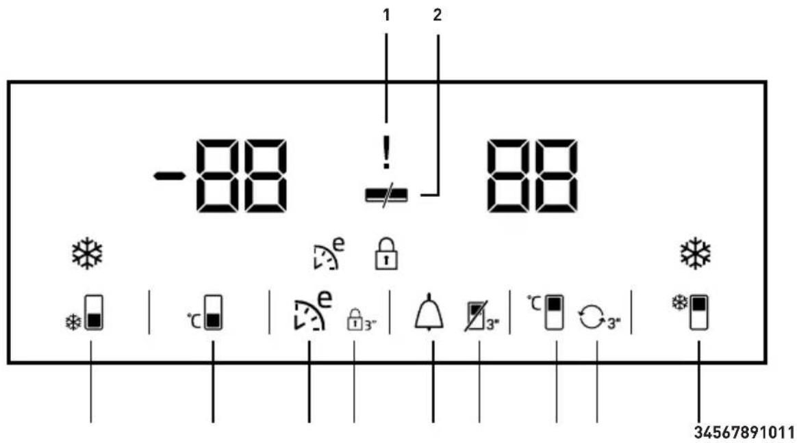 BEKO RJNE300EX - Indicator panel - 1