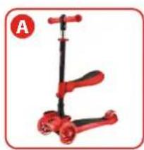 Hurtle ScootKid 3 HURLEX.5 - SEAT DISASSEMBLY - FIRST METHOD - 1