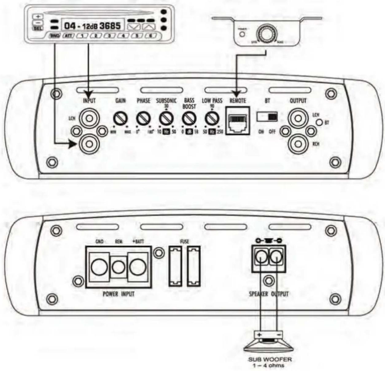Pyle INV1000DBA - MONO Channel System Design #1 INV500DBA - 1