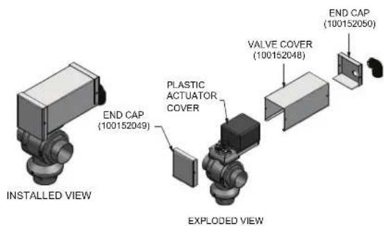 Jandy CXI500PN - Automatic bypass valve cover installation: - 2