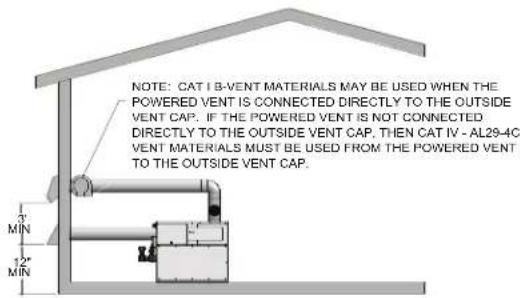 Jandy CXI500NN - Vent system options: (Note: Installations shown below are representative, actual installations may vary from those shown.) - 4