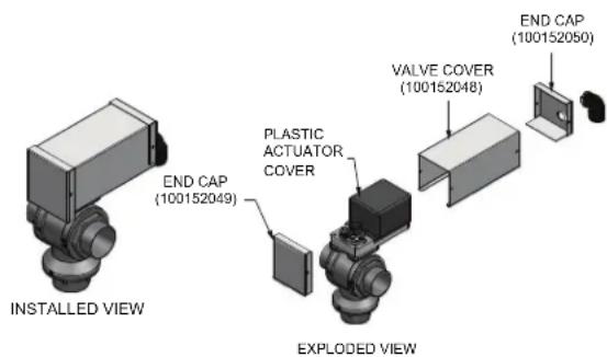 Jandy CXI500NN - Automatic bypass valve cover installation: - 2